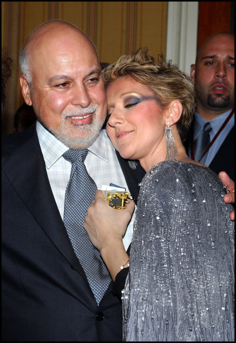 Celine Dion junto a su marido Ren Angelil.