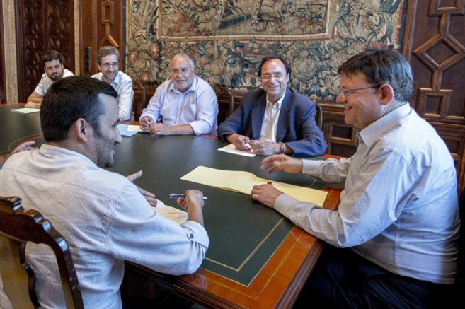 Marz y Soler, reunidos con el presidente de la Generalitat, Ximo...