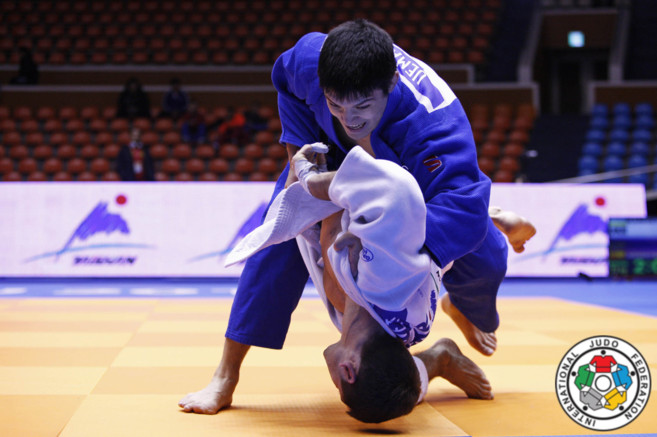 Kiyoshi Uematsu, durante el Mundial de Kazajistn.
