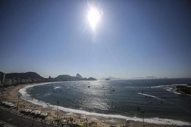 Vista general de la playa de Copacabana, en Ro de Janeiro (Brasil).