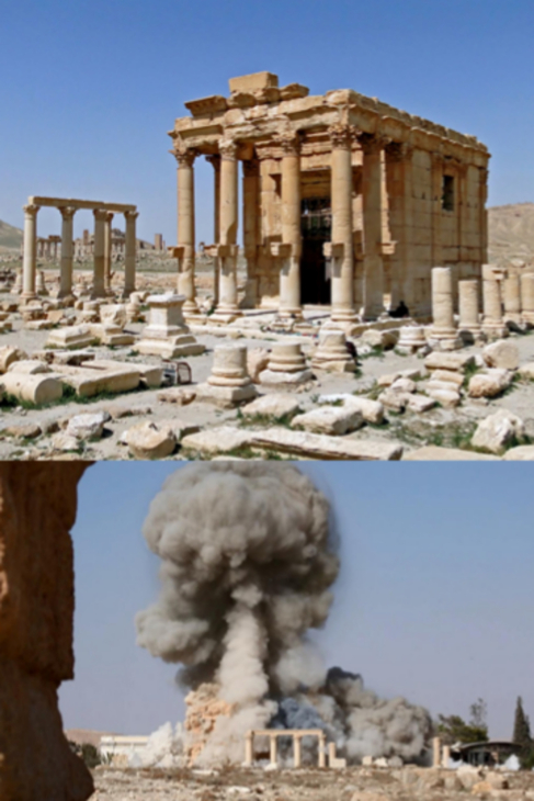 TEMPLO DE BAALSHAMIN. Derribado en Palmira (Siria) en el ltimo mes....