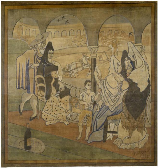 El teln pintado por Pablo Picasso en 1919 para el ballet 'El...