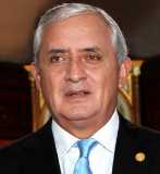 El presidente de Guatemala Otto Prez Molina durante una alocucin...