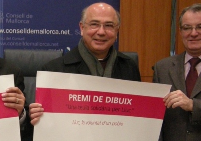 El ex prior Antoni Vallespir en un acto solidario a favor de Lluc.