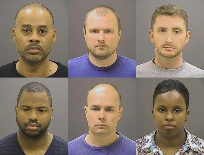 Los seis policas de Baltimore imputados por la muerte de Freddie...