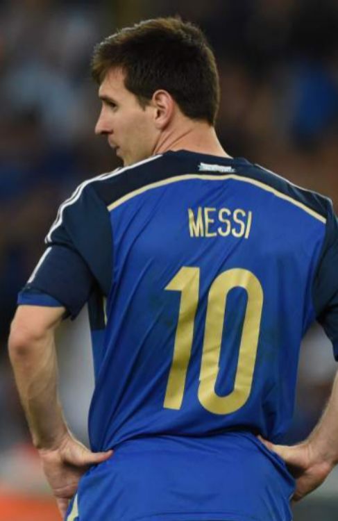 Messi, durante un partido con Argentina en el pasado Mundial