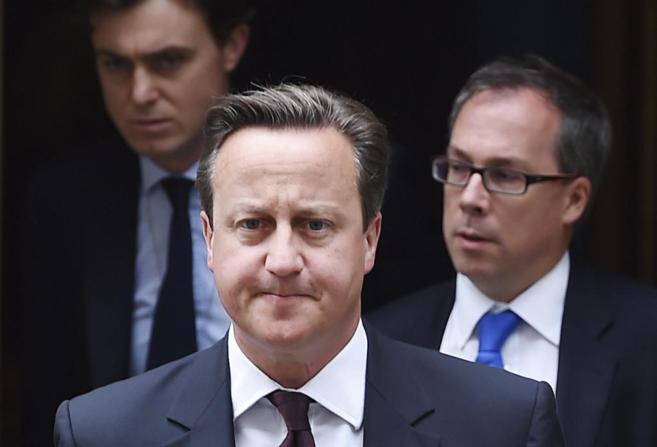 El primer ministro británico, David Cameron, hoy, en Londres.