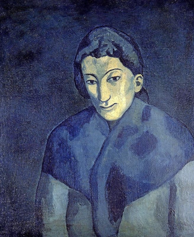 'Mujer con chal azul', de Picasso.