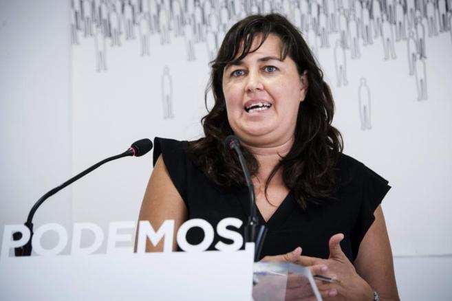 La secretaria de Accin Institucional de Podemos, Auxiliadora...