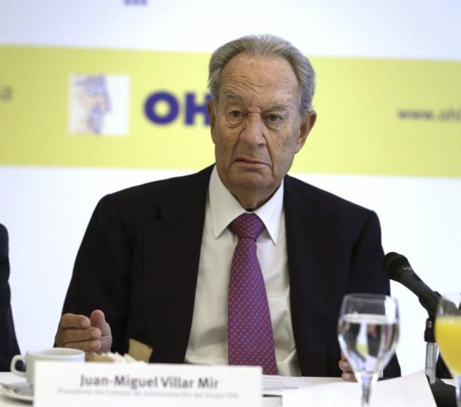 Juan Miguel Villar Mir, presidente de OHL, informa sobre las...