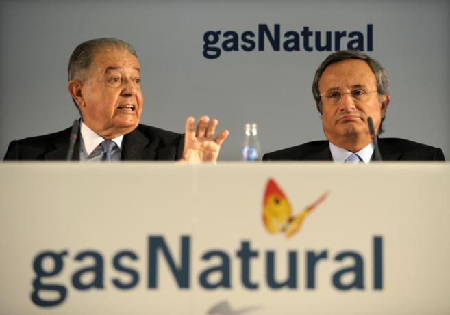 El presidente de Gas Natural (i), y el consejero delegado