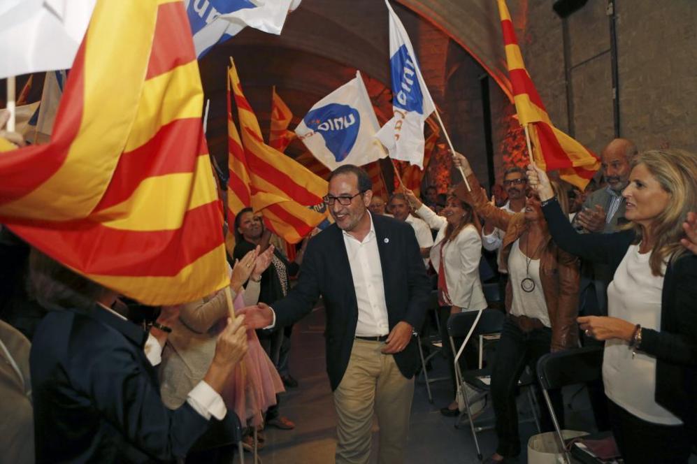 El candidato de Uni Democrtica a la presidencia de la Generalitat,...