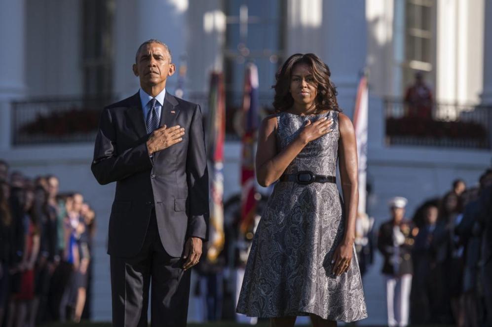 El presidente de EstadosUnidos, Barack Obama, y su mujer, Michelle,...