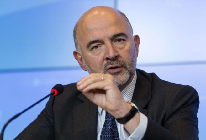 El comisario europeo de Asuntos Econmicos, Pierre Moscovici, durante...