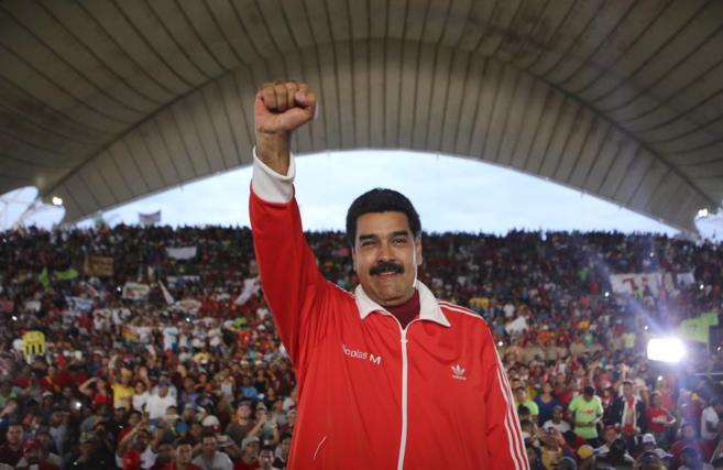 Nicolás Maduro durante un acto de la juventud de su Partido...