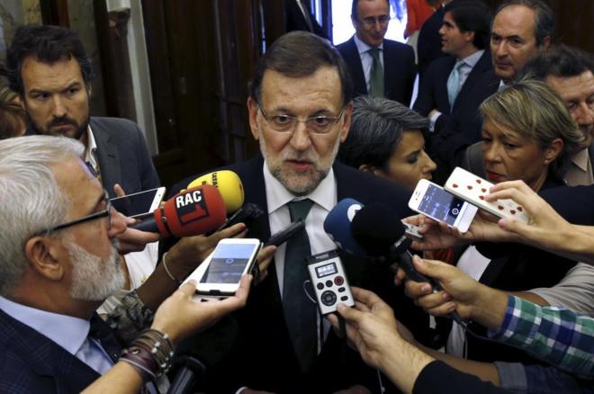 Mariano Rajoy antes de aprobar el proyecto de ley de Presupuestos...