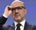 Pierre Moscovici, durante una rueda de prensa en Bruselas.