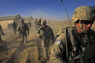 Un grupo de soldados estadounidenses en Afganistn.