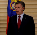 El presidente de Colombia, Juan Manuel Santo, en Bogot.