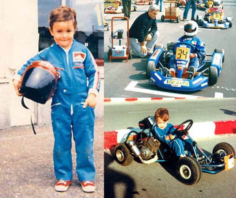 Fernando Alonso de pequeño en karts
