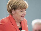 Angela Merkel, durante la reunin con los presidentes regionales de...