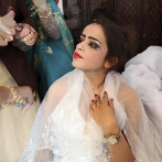 Jvenes iraques participan en un concurso de belleza celebrado en...