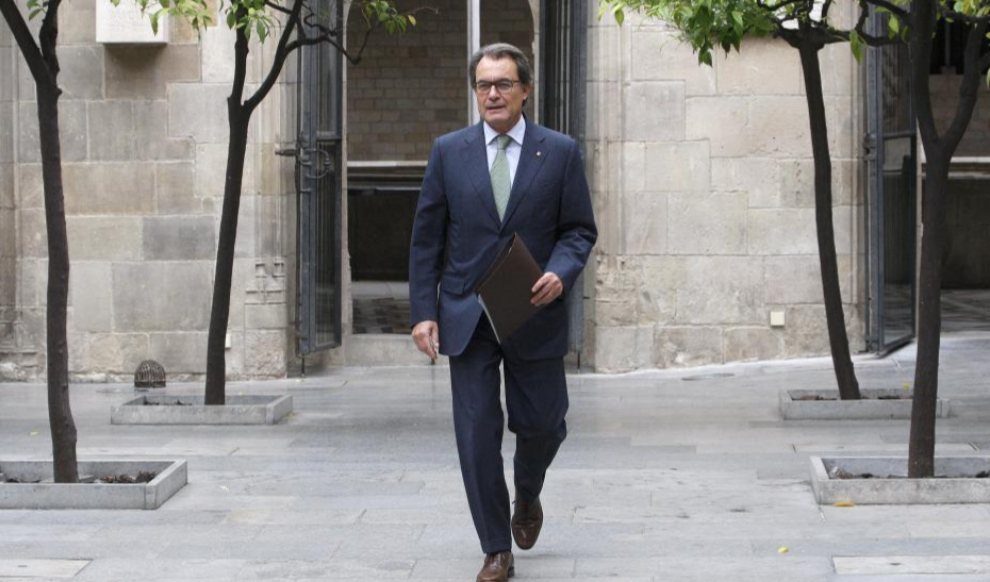 Artur Mas, a su llegada a reunin del Govern en el Palau de la...