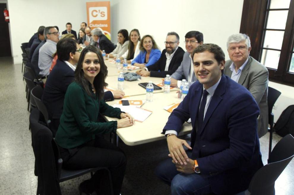 Reunión de la Ejecutiva de Ciudadanos del pasado martes en Barcelona.