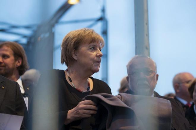 Angela Merkel en las celebraciones del 25 aniversario de la...