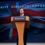El &#039;premier britnico, David Cameron, este mircoles durante su...