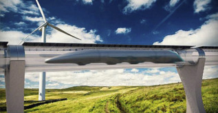 Prototipo del tren Hyperloop.