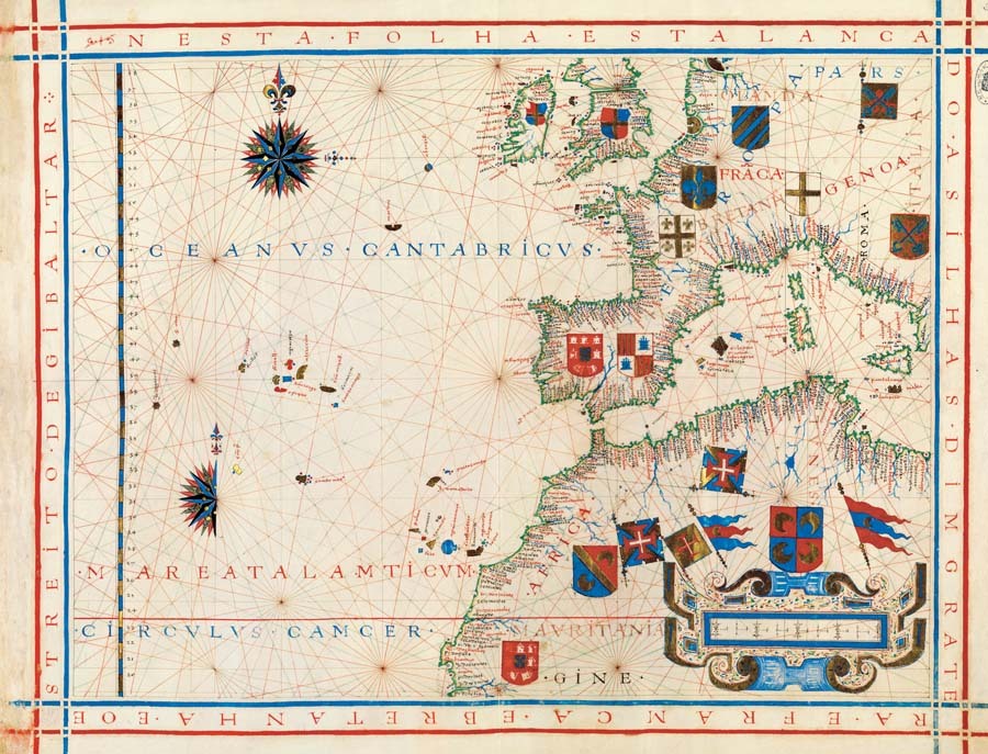Atlas universal de Ferno Vaz Dourado (Goa, 1571), el original se...