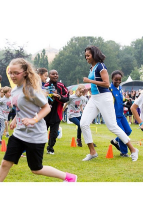 Michelle Obana corriendo