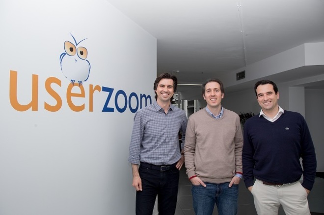De izquierda a derecha, los fundadores de Userzoom, Alfonso de la...