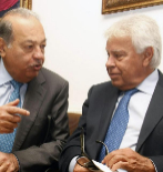 Carlos Slim y Felipe Gonzlez, hoy en Alicante.