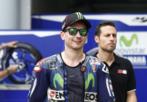 Yamaha MotoGP rider Jorge Lorenzo of Spain leaves the garage after a...
