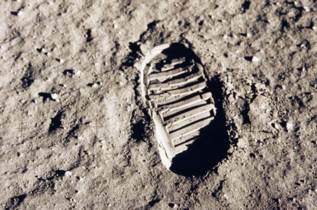 La pisada de Neil Armstron en la Luna en 1969