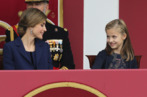 La Princesa de Asturias con Doa Letizia en la fiesta de la...
