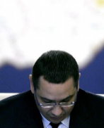 El primer ministro rumano, Victor Ponta, tras dimitir, en Bucarest.
