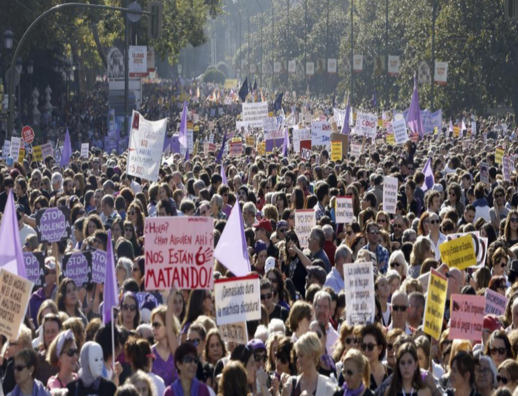 La marcha contra la violencia machista, en imágenes - Las calles de ...