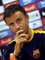El entrenador del FC Barcelona, Luis Enrique, en rueda de prensa el...