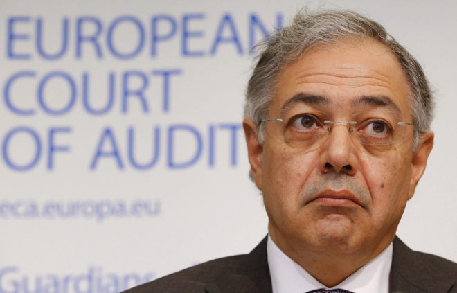 El presidente del Tribunal de Cuentas de la Unión Europea, Vítor...