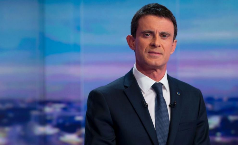 El primer ministro, Manuel Valls, durante la entrevista de este lunes.