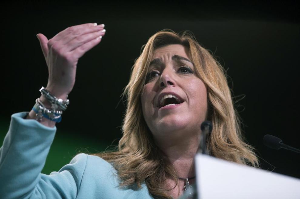 La presidenta de la Junta de Andaluca, Susana Daz, durante su...