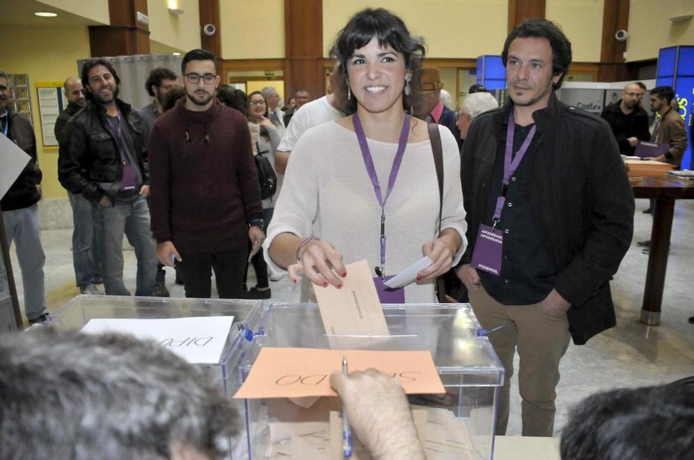 La secretaria general de Podemos en Andaluca, Teresa Rodrguez,...