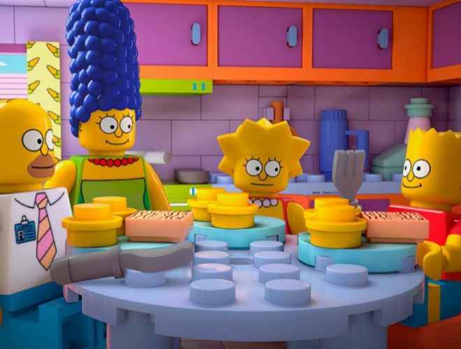 Captulo especial de &apos;Los Simpson&apos; con esttica lego (Antena 3).