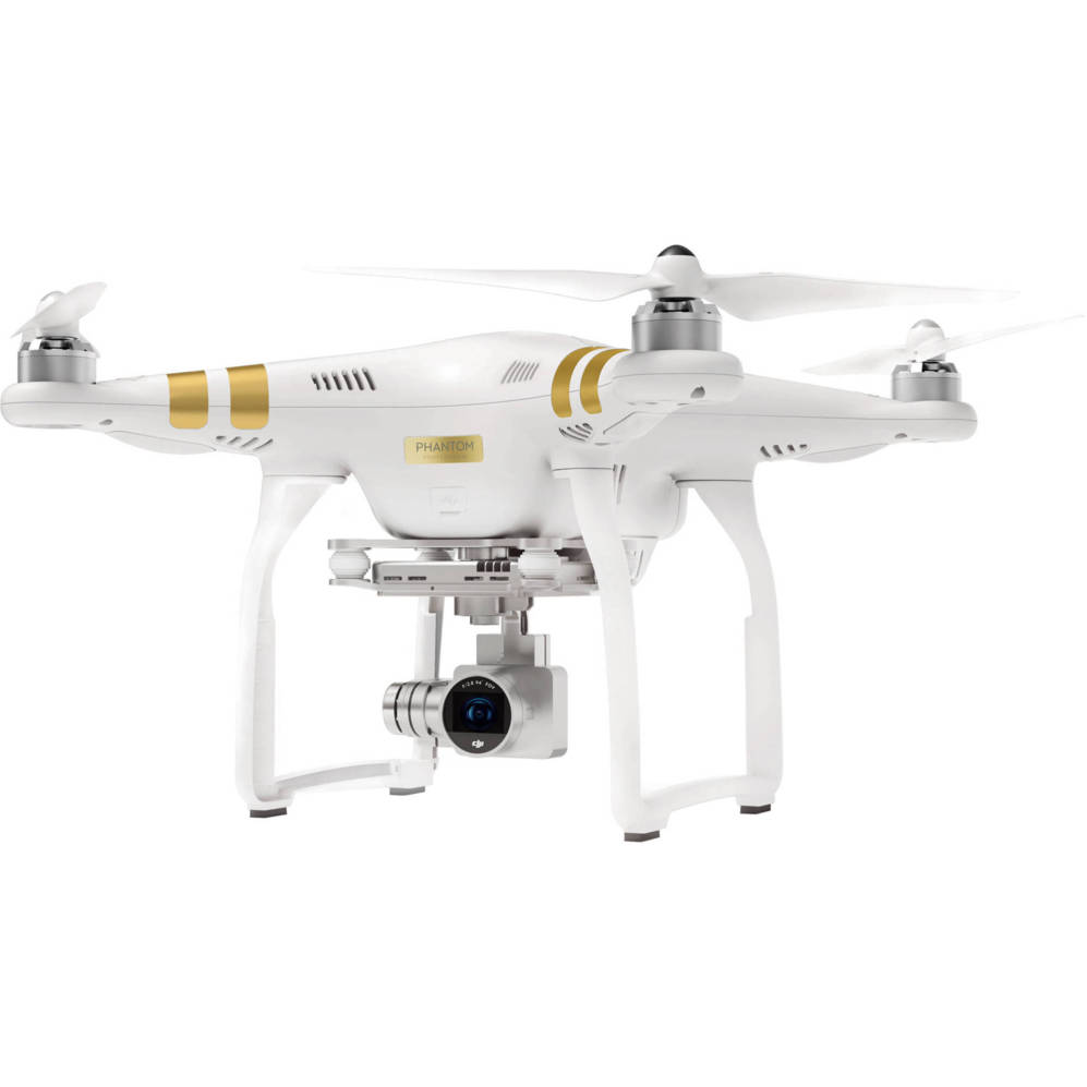 <strong>DJI Phantom 3 Pro.</strong>  Con un 70% del mercado de drones domsticos DJI se ha convertido en cierta forma en el Apple de los dispositivos voladores, la inspiracin del resto de los fabricantes. La ltima versin graba vdeo con calidad 2.7K y toma fotografas de hasta 12 megapxeles. <strong>1.100 euros aprox. rc-innovations.es</strong>