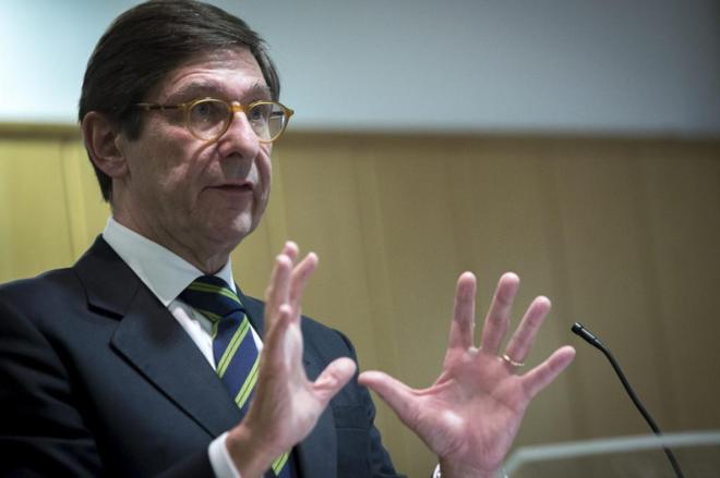 José Ignacio Goirigolzarri, presidente de Bankia, durante una...