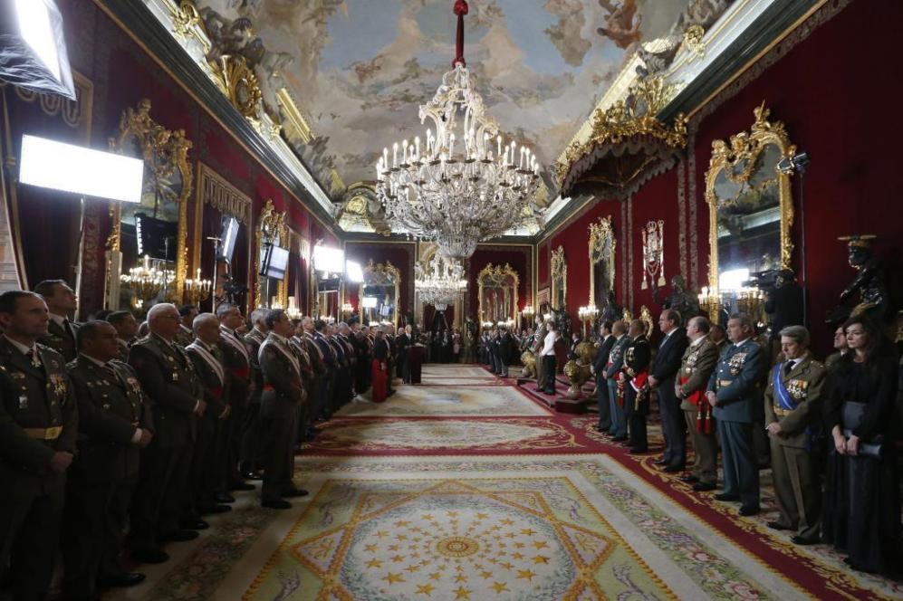 El acto se ha celebrado en el Palacio Real, con la asistencia de las...