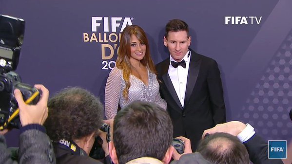 Leo Messi con Antonella Roccuzzo.